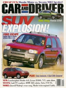 CAR & DRIVER 2000 JULY - ELEANOR, MOSLER TWIN-MILL